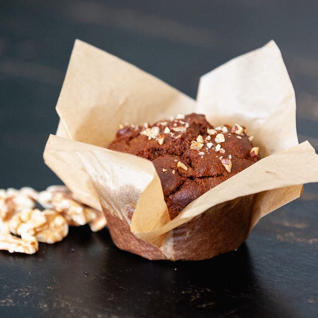 Sweet Potato Pecan Muffin.